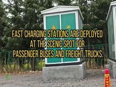 180Kw Dc Ev Ladestationen werden an der malerischen Stelle für Passagiere eingesetzt.