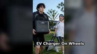 Mobiler EV-Ladestation mit Rädern -- 220V Außenversorgung