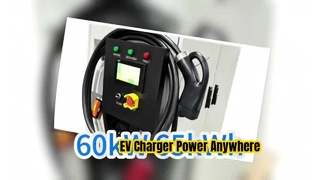 Maxpower 60kW Nennleistung 65kWh Kapazität IP55 Schutz Mobiler EV-Ladegerät Tragbare Ladestation