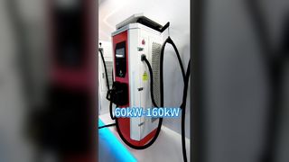 60–160 kW Dual Gun DC-Schnellladegerät für Elektrofahrzeuge mit wetterfestem IP54-Schutz für den gewerblichen Einsatz