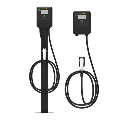 220V/7KW/32A Schwarz Wandmontiertes / Nachtyp Elektrofahrzeugladestelle Elektrofahrzeugladegerät