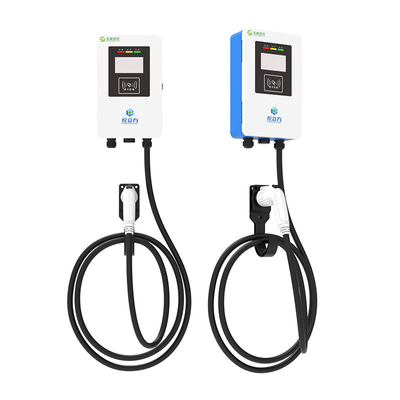7KW/32A Blau-Weiß Wandmontierte / Säulen-Ladestelle für Elektrofahrzeuge