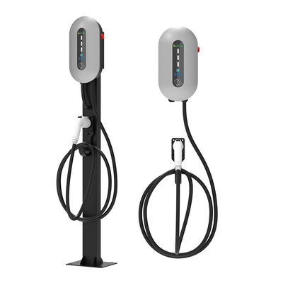 7KW/32A Silber-Wand- / Säulen-Ladestelle für Elektrofahrzeuge