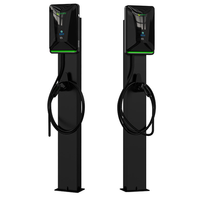 Ein guter Preis. 7KW 11KW 21KW Schwarze Säulen-Typ Boden-stehende Elektrofahrzeug Wechselstromladestelle Online