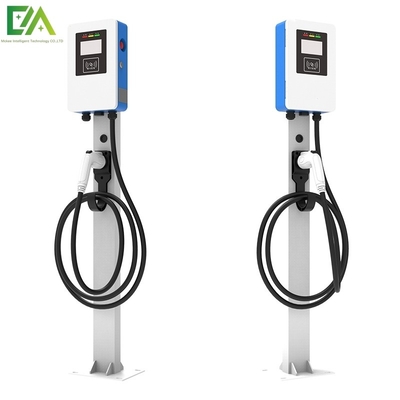 Typ 1 Typ 2 7KW 11KW 21KW Blau-Weiß-Säule/Boden-Typ Einzelgewehr Elektrofahrzeug Wechselstrom-Ladestelle