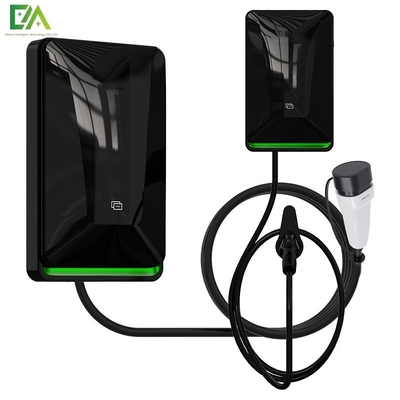 Ein guter Preis. 7KW 11KW 22KW Neues schwarzes Wandgebundenes Elektrofahrzeug Einzelgewehr Wechselstromladestelle / Mobilladegerät Online