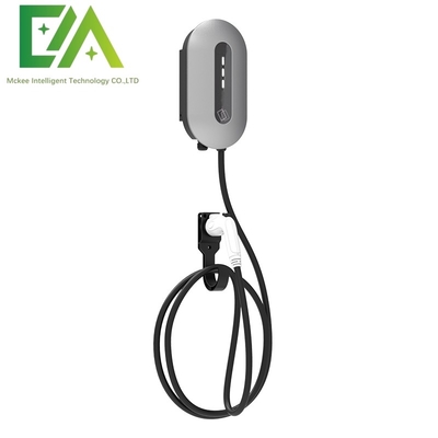 Ein guter Preis. 7KW 11KW 22KW Silber Wandmontiertes Elektrofahrzeug Einfachgewehr Wechselstrom-Ladestelle / Haushaltsgeschäftliches tragbares Ladegerät Online