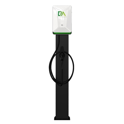 Pearl White Home / Kommerzielle Säule Elektrofahrzeugladestelle 7KW 22KW 32A