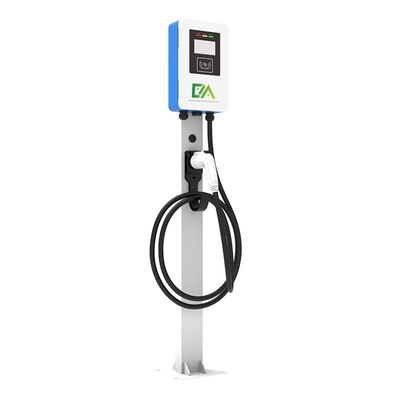 Ein guter Preis. 7KW 11KW 21KW Blau-Weiß-Säule / Fußboden-Typ Einzelgewehr Elektrofahrzeug Wechselstrom-Ladestelle Haushalt / Gewerbe Online