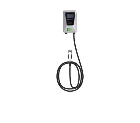 Europäische Standard-Ladegeräte für Elektrofahrzeuge 7kw Bildschirm 4g angeschlossene Single Gun AC-Ladestation