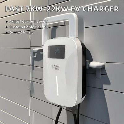 7KW 11KW 22KW Ladegerät für Fahrzeuge GBT Typ 1 Typ 2 AC 220V 380V Wandmontierte Wandbox Elektroauto Heim Ev Schnellladegerät