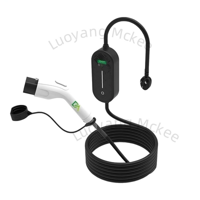 EV Portable Elektroauto-Ladegerät Typ 2 Ladekabel 16A 5M 3.68kw Elektroauto-Ladekabel Einstellbares Elektroauto-Ladegerät mit Bildschirm