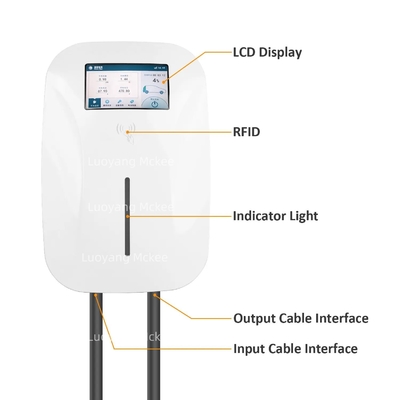 Typ2 Wandbox 32A Elektro-Neue Energie-Auto-Zubehör Schnellladestation EV-Ladestation AC 22kw EV-Ladegerät mit Lastbilanz
