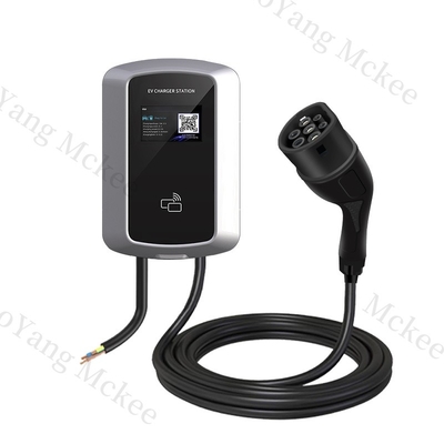 Ein guter Preis. Kommerzielles Wechselstromladegerät 7KW Typ 2 EV Auto 14KW Intelligentes Sprachgerät IP55 Sicheres EV-Ladegerät Wechselstrom mit Lastgleichgewicht Online