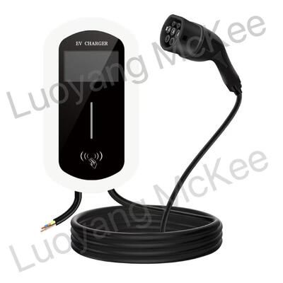 7kW 11kW Wall Mounted AC EV Charger 32A 220V OCPP 1.6J WiFi 4G LAN IP54 4.3 Inch Touch Screen