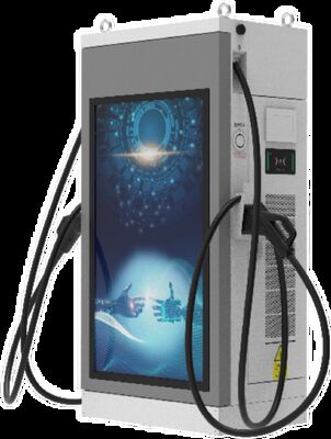 80kW HD 55 Zoll Digital Signage Werbebildschirm EV Ladesäule Öffentliche kommerzielle Schnellladestation für Geschäftsparkplätze