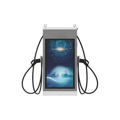 Ein guter Preis. DC-EV-Ladestation 160kW luftgekühlt IP54 ausgestattet mit 10-Zoll-Touch-Werbebildschirm 4G Ethernet WIFI APP OCPP1.6J für Autobahnparkplätze und gewerbliche Flottennutzung Online