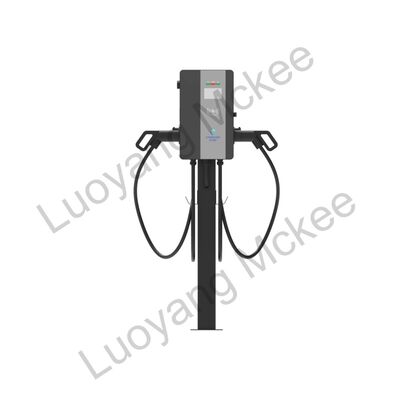 Engineering Commercial EU Standard Dual‑gun Pedestal AC Charger, Operable Management System, 4.3‑inch Touch Screen, Multi‑payment Outdoor Pedestal Charger