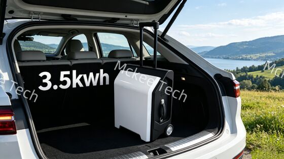 Ein guter Preis. 3500 Watt Nennwert 3,5 kWh Trolley Mobile Energy Storage Power Bank 7000 Watt Spitzenleistung 51.2 V LFP 186‐236 V Wechselstrom-Eingabe ausgeschaltet Stromversorgungsanlage zur Notladung von Elektrofahrzeugen Handelsflottennutzung Online