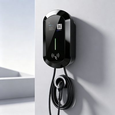 Ein guter Preis. R8 NACS Tesla EV Ladegerät Wandmontierte Säule Anti-Salz Spray AC Ladestation 7,6kw 32A 85V bis 265V IP54 5,64 Zoll LCD-Display für Wohn- und Gewerbezwecke Online