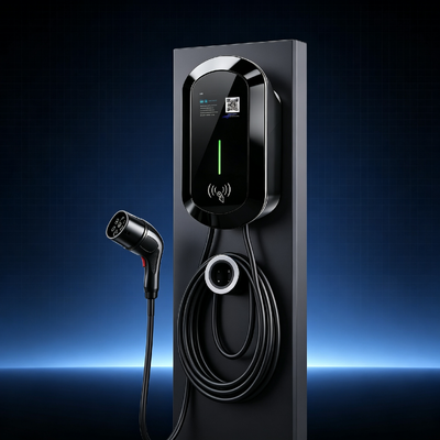 Ein guter Preis. Anti-Salznebel R8 AC Ladestation Wandmontage Säulentyp NACS Tesla EV Ladegerät 9,6 kW 40A 85V bis 265V IP54 5,64 Zoll LCD-Display Wohn- und Gewerbeanwendung Online