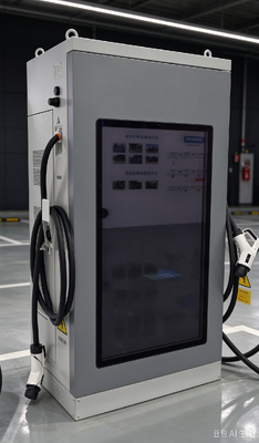 160kW Gleichstrom-EV-Ladegerät 55-Zoll-LCD-Werbebildschirm Dual Display CCS1 CCS2 CHAdeMO GB/T für Geschäftszentrum